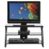 Black Modern Flat Screen Panel TV Stand / Entertainment Center