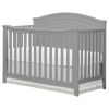 SF Home Solid Wood Convertible Crib in Grey - Toddler Bed Sold Separately