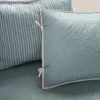 6-Piece Farmhouse Quilted Seafoam Blue Green Teal Reversible Daybed Cover Set