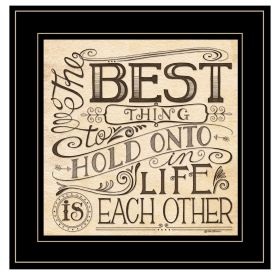 "Each Other" by Deb Strain, Ready to Hang Framed Print, Black Frame