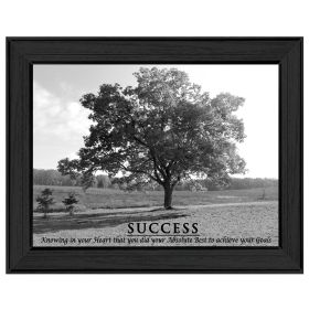 "Success" By Trendy Decor4U, Printed Wall Art, Ready To Hang Framed Poster, Black Frame