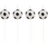 Soccer Pick Candles - 3" Tall - Set of 4 (100764)