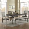 Linnett - 6 Piece Dining Set - Dark Gray