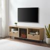 Coastal Rattan-Door TV Stand for TVs up to 10015' – Coastal Oak