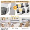 Kitchen Roll Dispenser Paper Roll Holder Plastic Wrap Film Foil Paper Organizer w/ Cutter Wall Mounted for Kitchen Bathroom