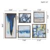 Abstract 5-piece Gallery Framed Canvas Wall Art Set