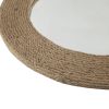 Natural Jute Rope Round Wall Mirror 26"