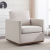 Mid Century Modern Swivel Accent Chair Armchair for Living Room, Bedroom, Guest Room, Office, Beige