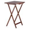 Alex 5-Pc Snack Table Set; Walnut