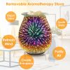 3D Fireworks Glass Wax Warmer Electric Wax Burner