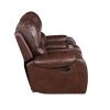 Keily - Manual Reclining Glider Loveseat - Dark Brown