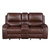 Keily - Manual Reclining Glider Loveseat - Dark Brown