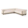 Mirod Comfy Large Sectional Sofa with Wooden Legs, Retro Style for Living Room