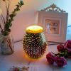 3D Fireworks Glass Wax Warmer Electric Wax Burner