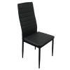 4pcs Elegant Assembled Stripping Texture High Backrest Dining Chairs Black Replace encoding 13028198-18410366