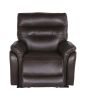 Contemporary Top-Grain Leather Recliner Set - Power Footrest, Power Headrest - Control Panel, USB Port, Home Button