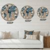 Designart 'Ancient Map Of The World I' Rustic Wall Clock(Size 36" x 36")