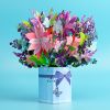 1pc Holiday Pop-Up Flower Bouquet; Paper Flower Bouquet