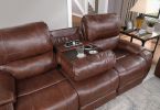 Keily - Manual Reclining Glider Loveseat - Dark Brown