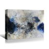 Framed Canvas Wall Art Decor Abstract Style Painting,Blue and White Color Painting Decoration For Office Living Room, Bedroom Decor-Ready To Hang