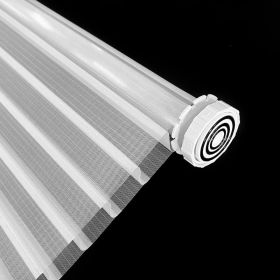 WELLSOURCE No Drill 2"Shangri-la Shades Tension Inside Mount Expansion Window Blind,Custom Size (Color: White)