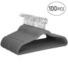 Non Slip Velvet Clothing Hangers, 100 Pack