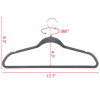 Non Slip Velvet Clothing Hangers, 100 Pack