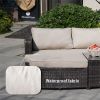 Direct Wicker 4-Piece Outdoor Wicker Sofa Daybed Set Patio Furniture Sunbed