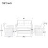 Patio Furniture Set, 4 Piece Outdoor Conversation Set All Weather Wicker Sectional Sofa with Ottoman and Cushions